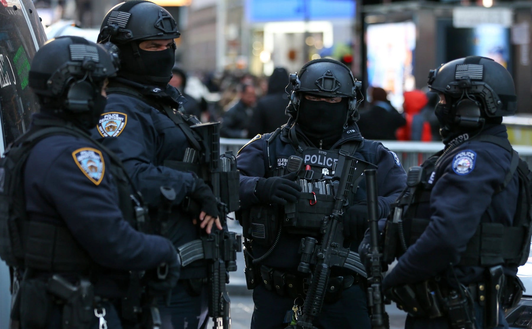 NYPD in body armor