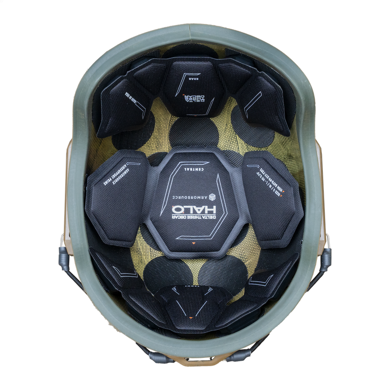 ArmorSource AS-200 ACH High Cut Level IIIA Ballistic Helmet — Top Armor