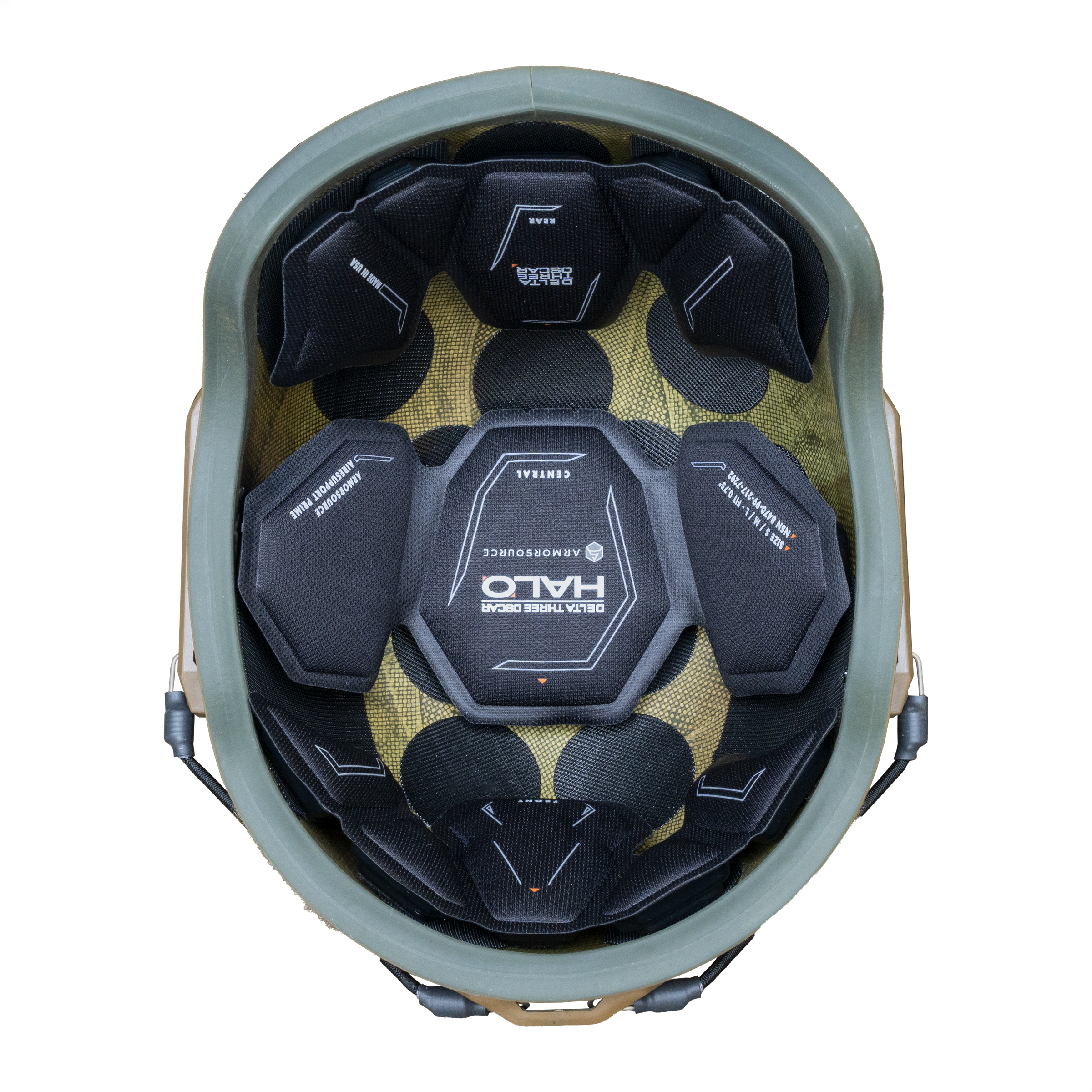 ArmorSource AS-223 ACH High Cut Level IIIA Ballistic Helmet — Top Armor