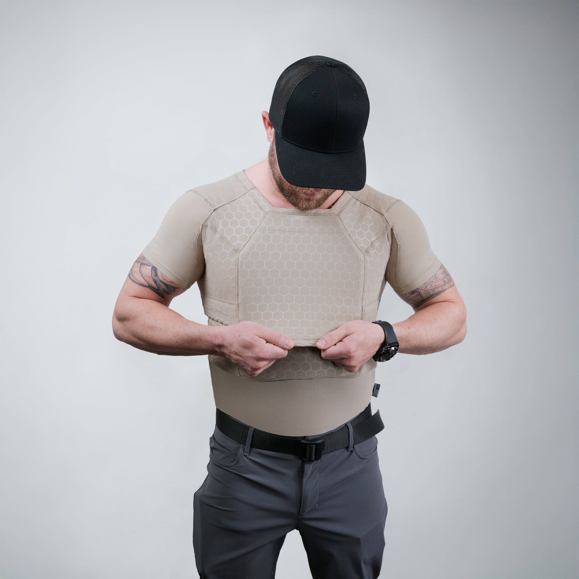 RTS Tactical Level IIIA/HG2 Body Armor Compression Shirt — Top Armor