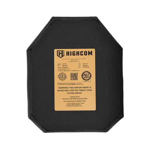 HighCom 4S17M NIJ 06 Level IV Shooter Cut Plate