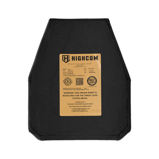 HighCom 4S17 NIJ 06 Level IV Swimmer Cut Plate